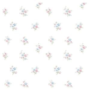 Norwall PR33843 Delicate Daisies Vinyl Wallpaper Block Print Floral Flowers